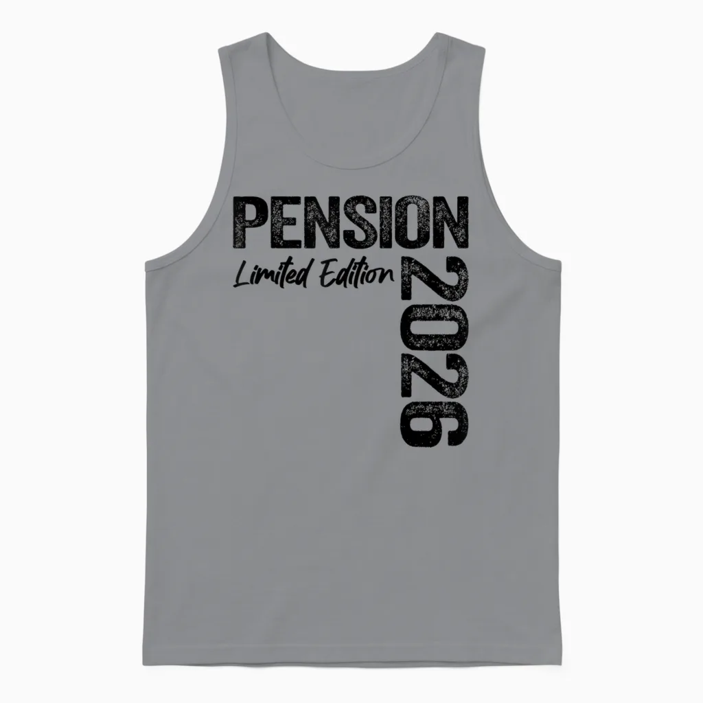 Pension 2026 Unisex Tank Top in Sport Grey