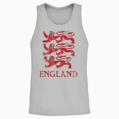England-Löwen-Symbol Englischer Stolz Unisex Tank Top - Ash