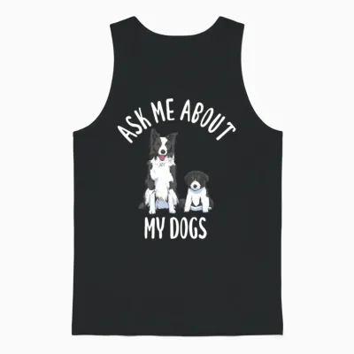 Dog Pet Dog Mom Dog Lover Unisex Tank Top - Black