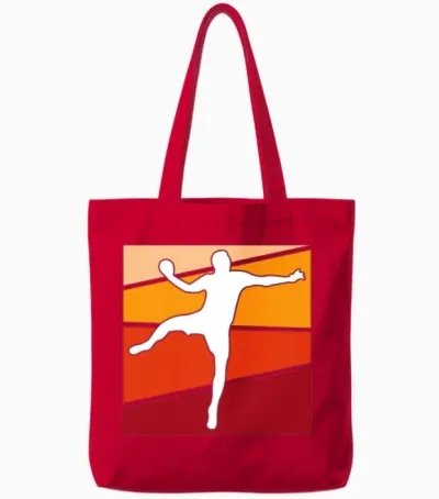 Handball Retro Tote Bags - Red