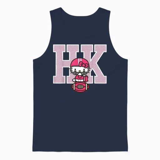 Hello Kitty Football Spirit Unisex Tank Top - Navy