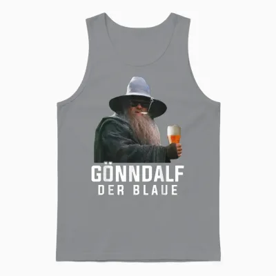 Gönndalf Der Blaue Biertrinker Saufen Bier Unisex Tank Top - Sport Grey