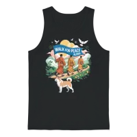 Walk for Peace Aloka Unisex Tank Top - Black – 1