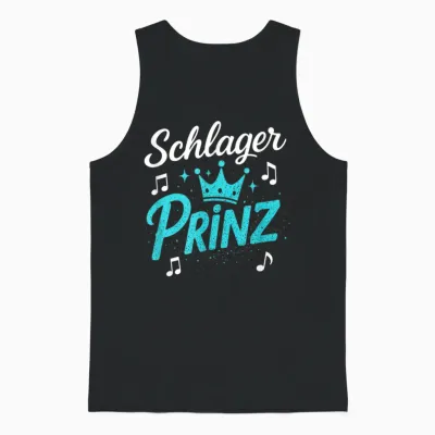 Schlager Prinz - Schlager Schlagerparty Unisex Tank Top - Black