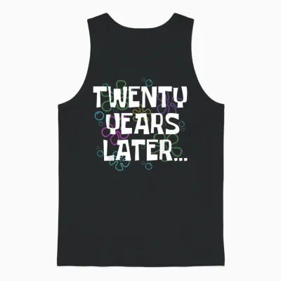 Twenty Years Later Funny 20 Year Old 20th Birthday Party Unisex Tank Top - Black