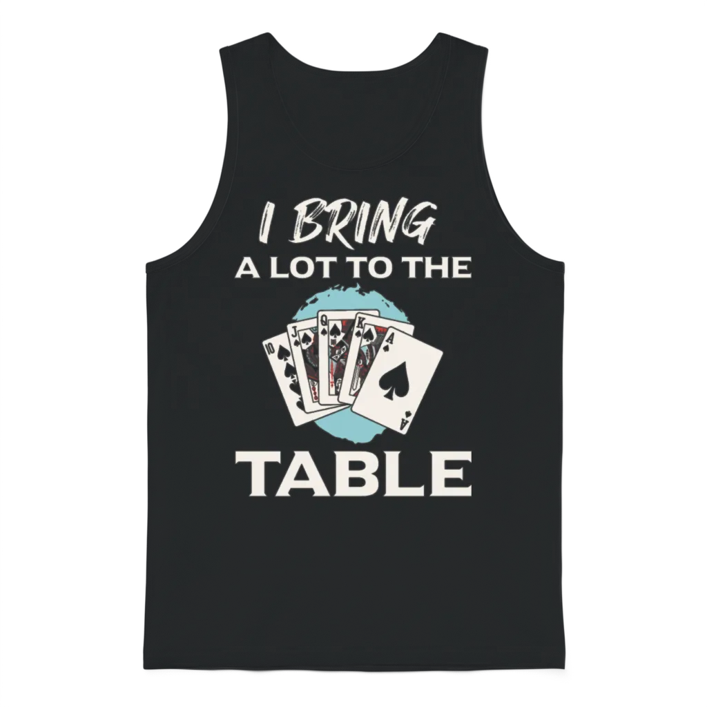 Funny Contract Bridge Player Unisex Tank Top - Black