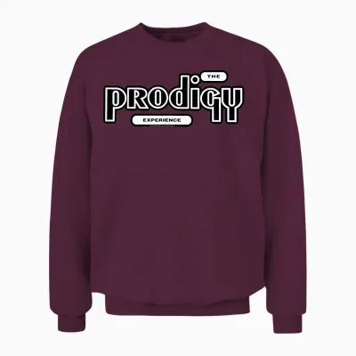 Official the Prodigy Experience Logo Big Beat Electronic Unisex Sweatshirt - Maroon
