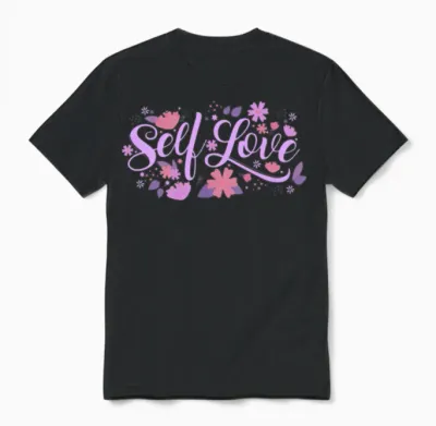 Self Love Unisex T-Shirt - Black
