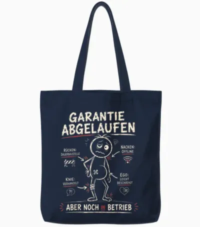 Aua Au älter Werden Alter Mann Alte Frau Lustig Geburtstag Tote Bags - Navy