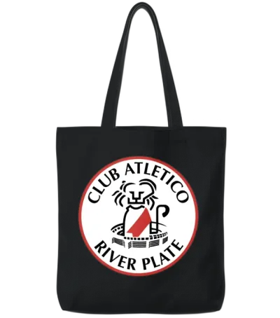 River Plate Tote Bags - Black
