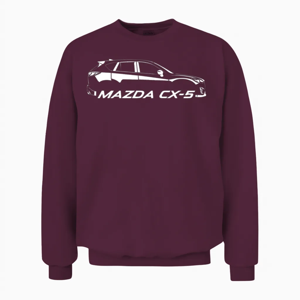 Mazda Cx-5 Suv Unisex Sweatshirt in Maroon