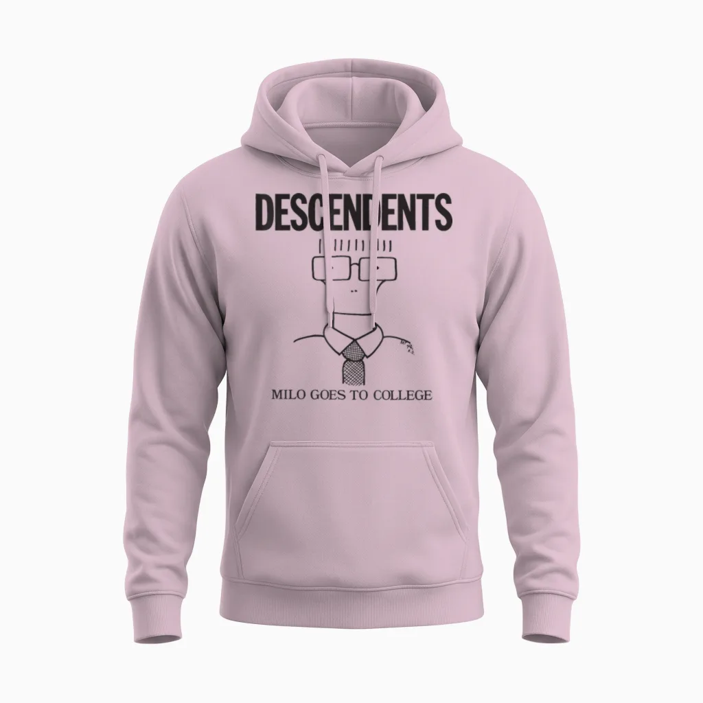 Descendents β Offizieller Merchandise-Artikel β Milo Goes to College Unisex Hoodie in Light Pink