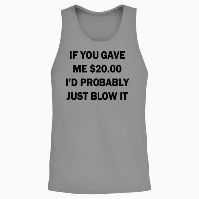 0255 - $20.00 Blow Unisex Tank Top - Sport Grey