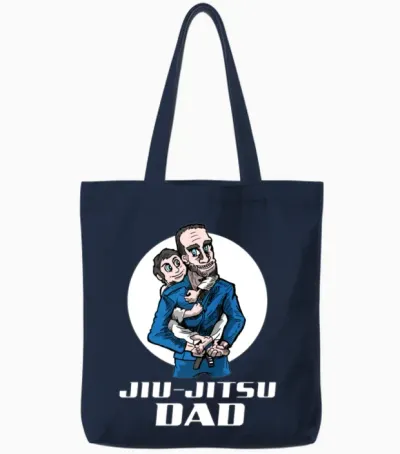 Jiu Jitsu and Bjj Dad Tote Bags - Navy