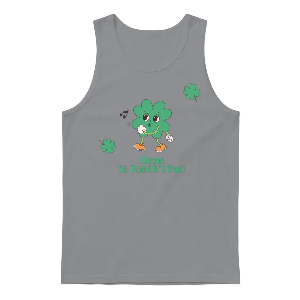 Happy St. Patrick's Day Unisex Tank Top - Sport Grey