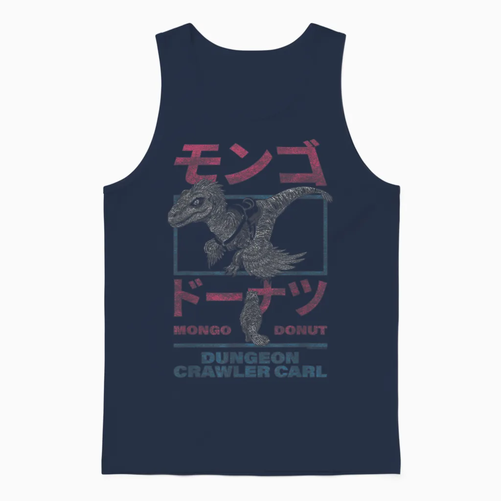 Dcc Mongo and Donut Face-Off with Kanji Gamer Series Book Unisex Tank Top in Navy