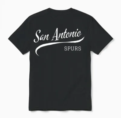 Spurs Retro Unisex T-Shirt - Black