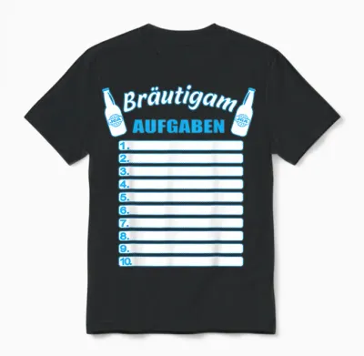 Jga Checkliste Jga Aufgaben Für Den Bräutigam Unisex T-Shirt - Black