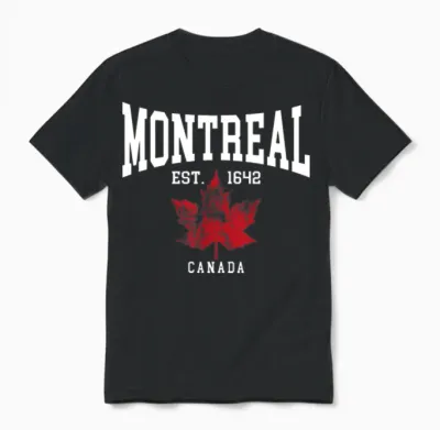 Montreal Unisex T-Shirt - Black