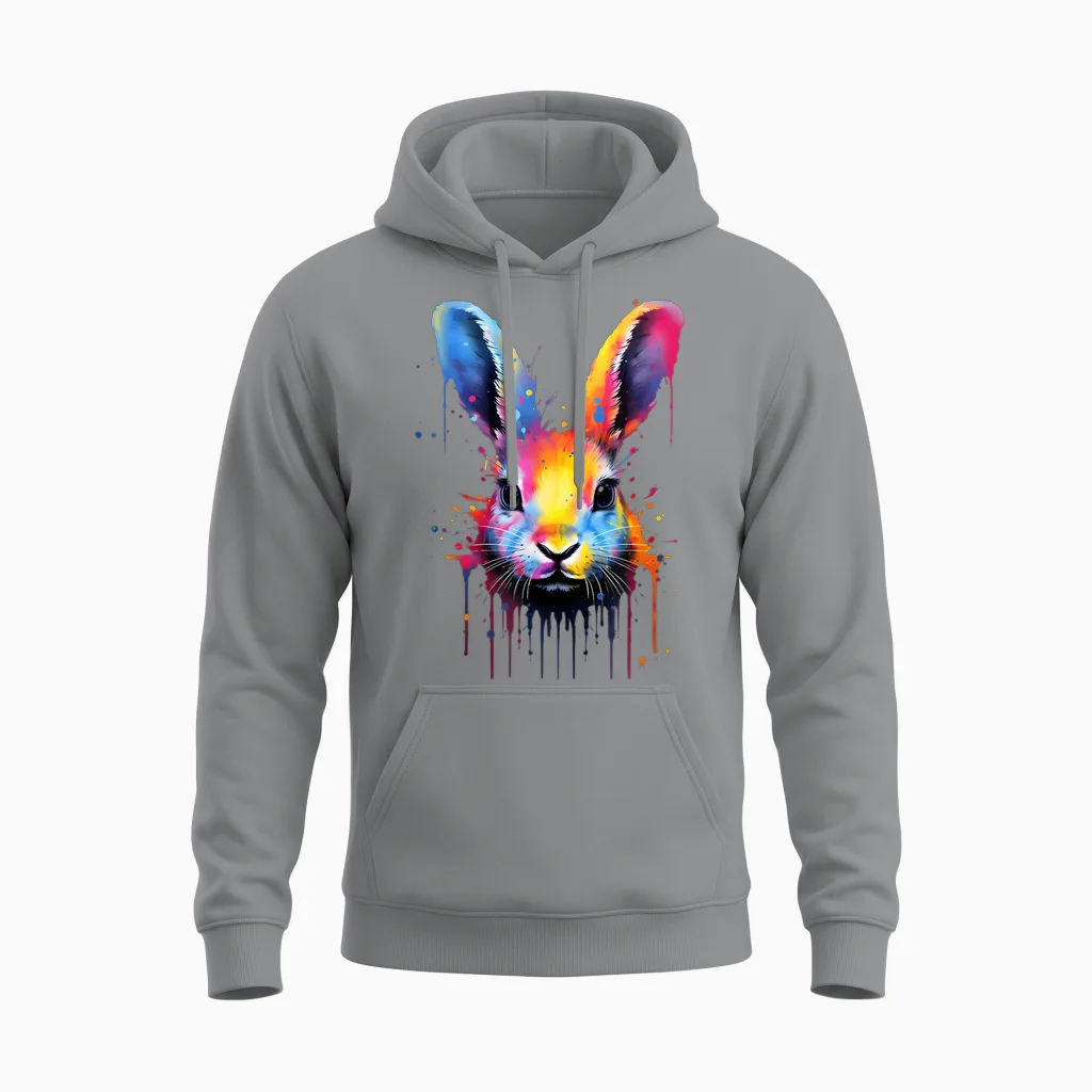 Kaninchen, Hasenohren, Osterhasen Kostüm, Osterdeko, Ostern Unisex Hoodie in Sport Grey