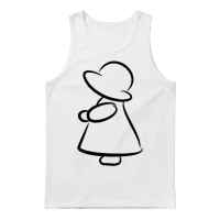 Timeless Charm of Sunbonnet Sue #sbsl1 Unisex Tank Top - White – 1