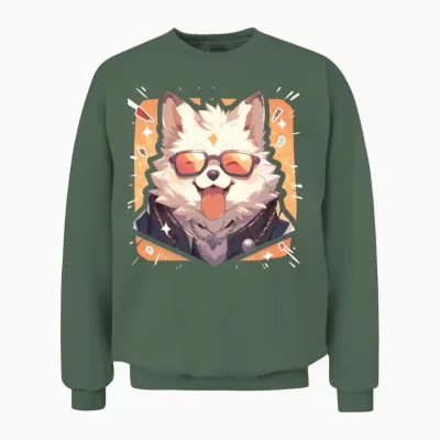 Dogs Pet Dog Owner Dog Lover Animal Unisex Sweatshirt - Military Green