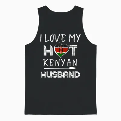 Funny Kenyan Husband Unisex Tank Top - Black