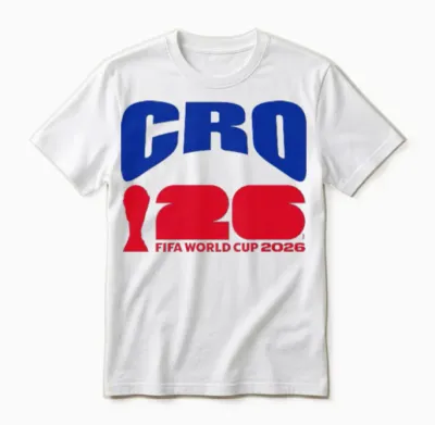 Kids Fifa World Cup26 Croatia Ball in Goal Unisex T-Shirt - White