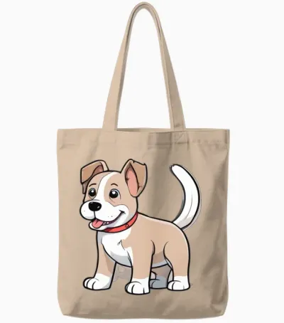 Dog Tote Bags - Natural