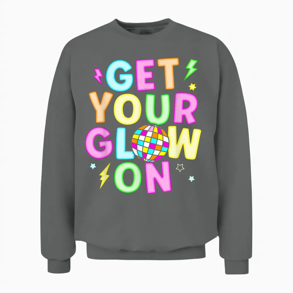 Get Your Glowing on in My Glowing Era Team Party Matching Unisex Sweatshirt in Graphite Heather