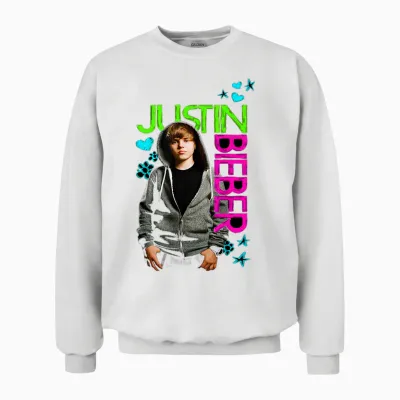 Official Justin Bieber Black Unisex Sweatshirt - White
