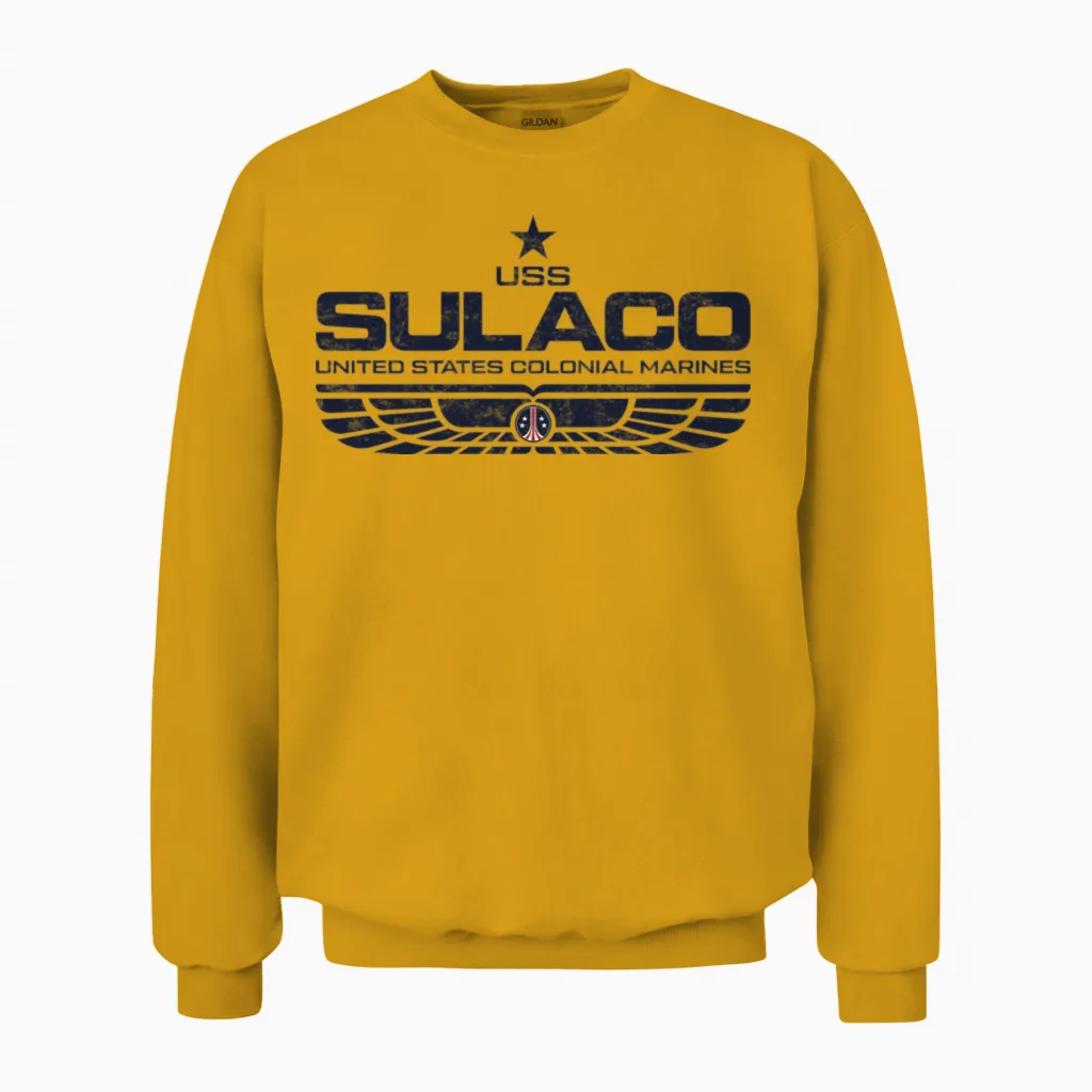 U.s.s Sulaco Unisex Sweatshirt in Gold