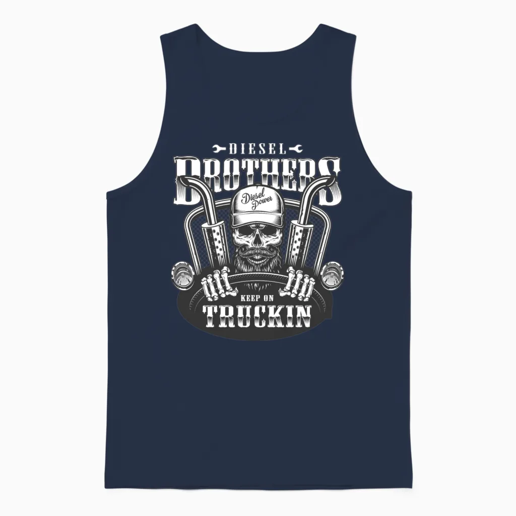 Diesel Brothers Unisex Tank Top in Navy