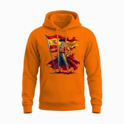 Spanien T-Shirt, Spanische Kleidung, Spanien Hemden Für Männer Spanien Unisex Hoodie - Safety Orange
