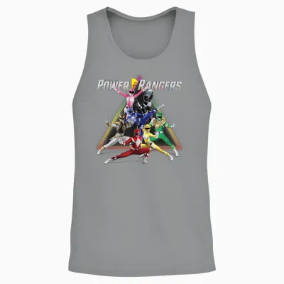 Power Rangers Triangle Group Shot Unisex Tank Top - Sport Grey