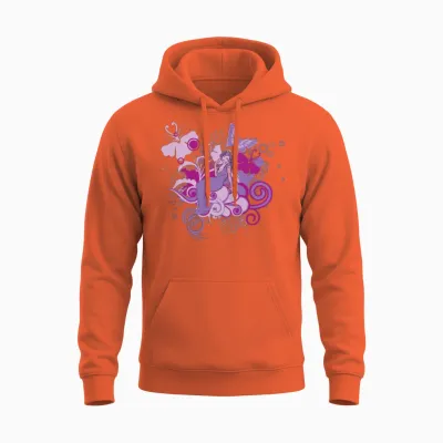 Retro Lady Unisex Hoodie - Orange