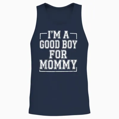 Je Suis Un Bon Garçon Pour Maman Unisex Tank Top - Navy