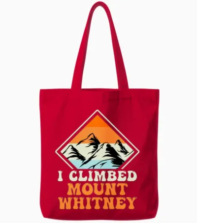 Mountaineers Summit Sports Hiking Climbing Tote Bags - Red