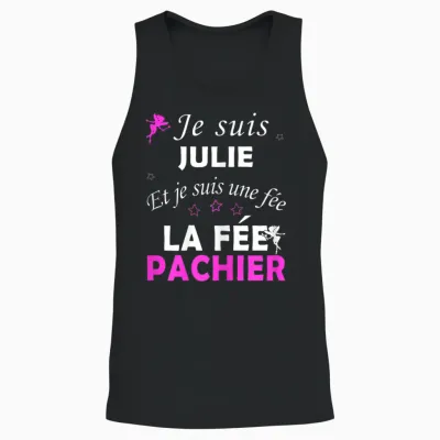 Julie Unisex Tank Top - Black