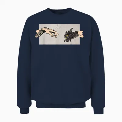 Tattoo Gun Tattoo Artist Funny Tattoo T-Shirt, Black Unisex Sweatshirt - Navy