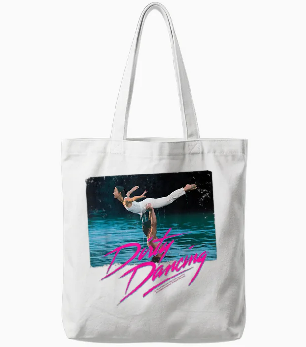 Dirty Dancing Lake Lift Szene Tote Bags in White