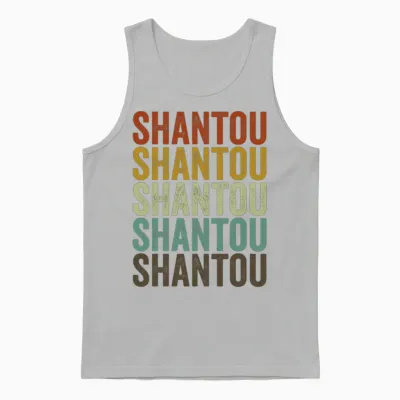 Shantou China Retro Vintage Unisex Tank Top - Ash