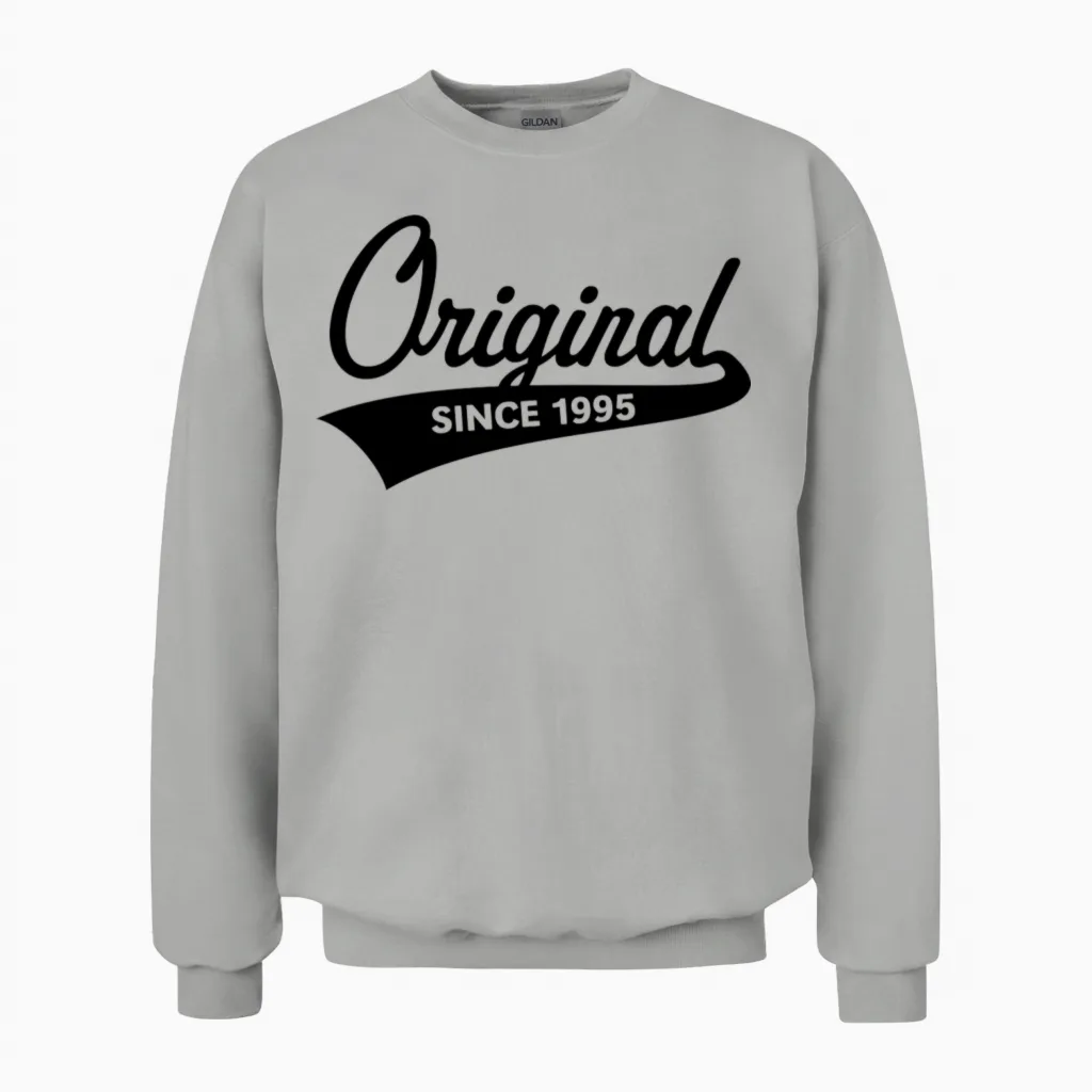Original Since 1995 (year of Birth, Birthday / B) Unisex Sweatshirt - Ash