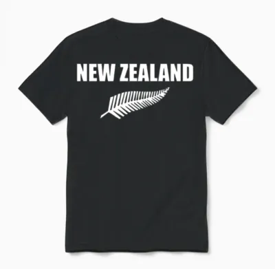 New Zealand Unisex T-Shirt - Black