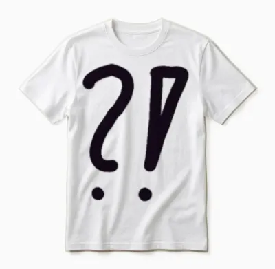 Question Mark Art Gift Unisex T-Shirt - White