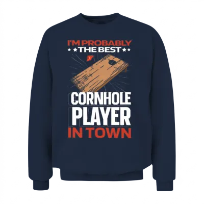 Cornhole Funny Unisex Sweatshirt - Navy