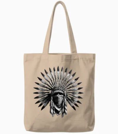 Palestine T-Shirt Palestinian Kids Men Women T-Shirt, Black, S Tote Bags - Natural