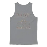 Bodybuilding Gym I'm Not Here to Talk Unisex Tank Top - Sport Grey – 1