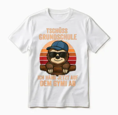 Tschüss Grundschule Gymi Grundschule Abschluss 2026 Unisex T-Shirt - White