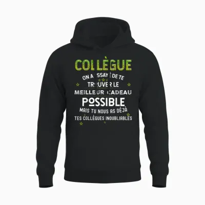 Gift for Our Colleague from the Best T-Shirt, Black, S Unisex Hoodie - Black